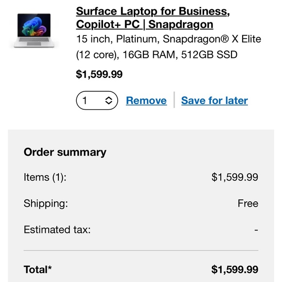Microsoft Surface Laptop - Black